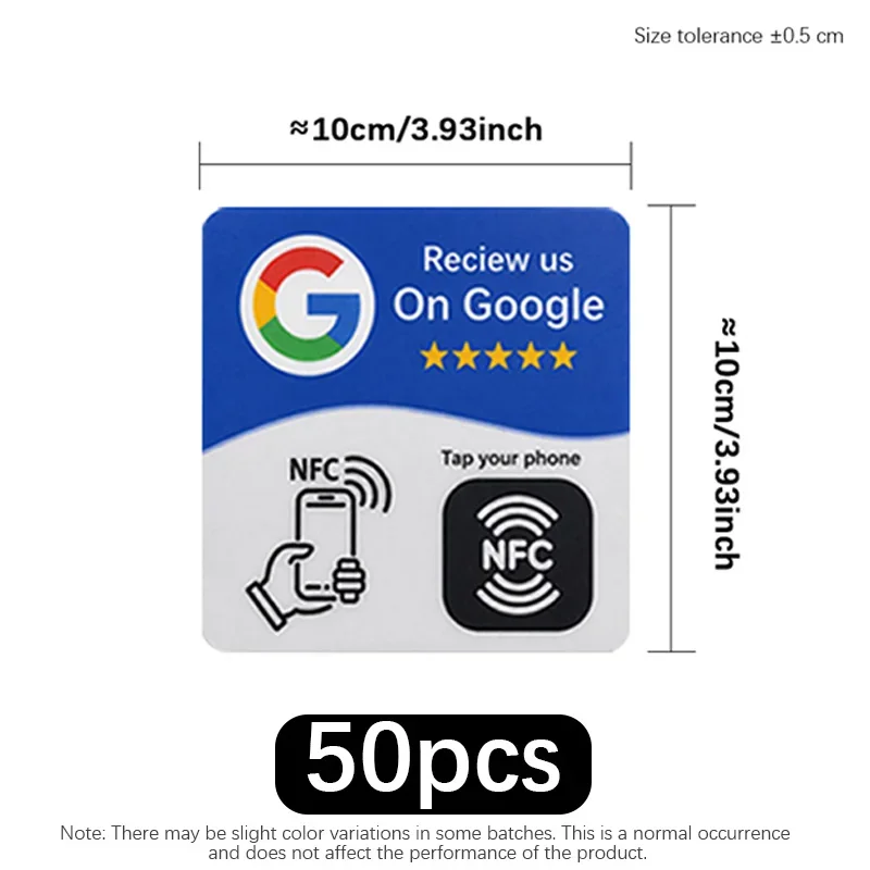 1-20pcs NFC 215 Square with Adhesive Backing, Programmable Google Evaluation Card, NFC desktop Station, 13.56MHz, Editable Card