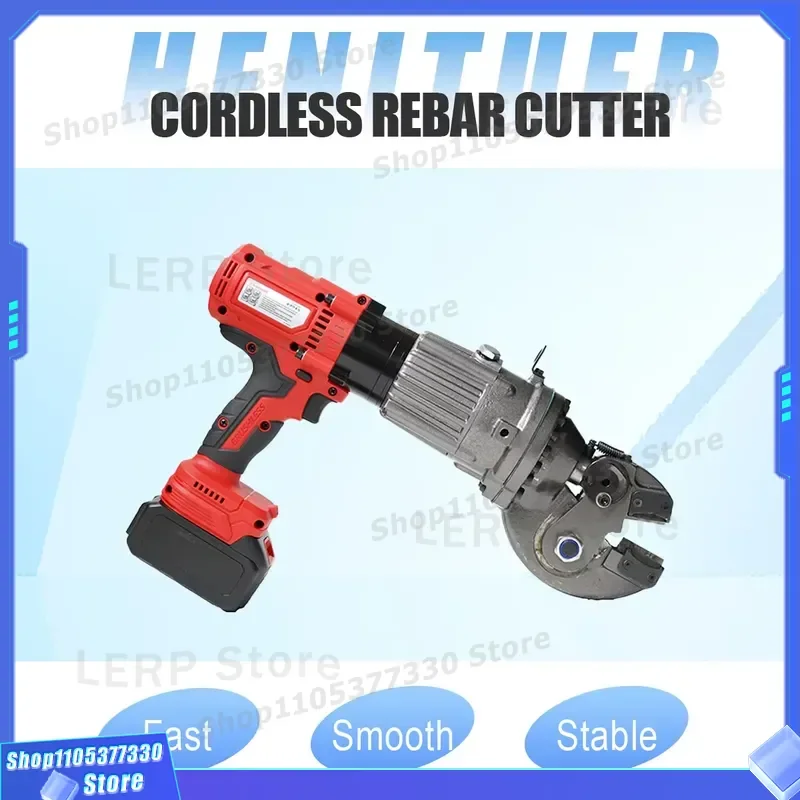 HENITUER HC-20B Portable Cordless Steel Bar Cutter High Quality Lithium Ion Battery Powered Rebar Cutting Tool for