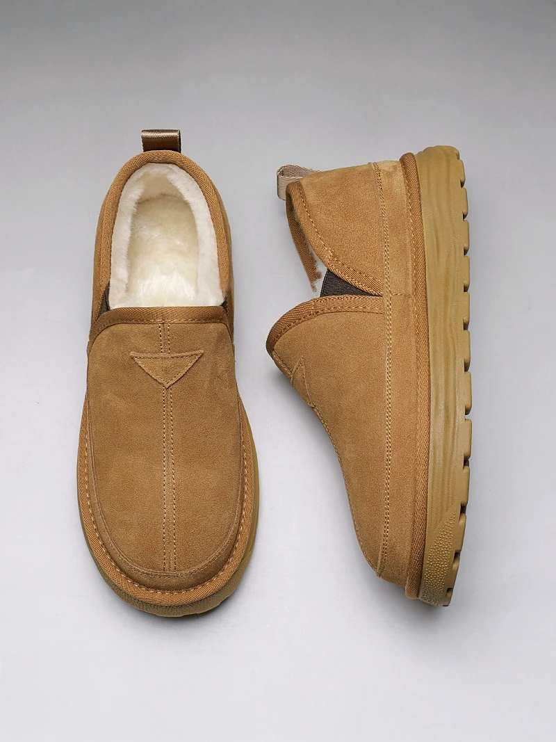 warm-fleece-lined-snow-boots-men's-winter-thick-bottom-cotton-shoes-low-cut-anti-cold-slip-resistant-bread-style-boots