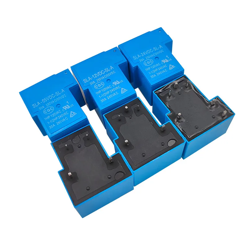 20pcs T90 Relay 30A High Power Automotive Universal SLA 5V 12V 24VDC Coil 4 Pin 5 Pin 6 Pin SPDT SPST NO NC PCB Switch Relay