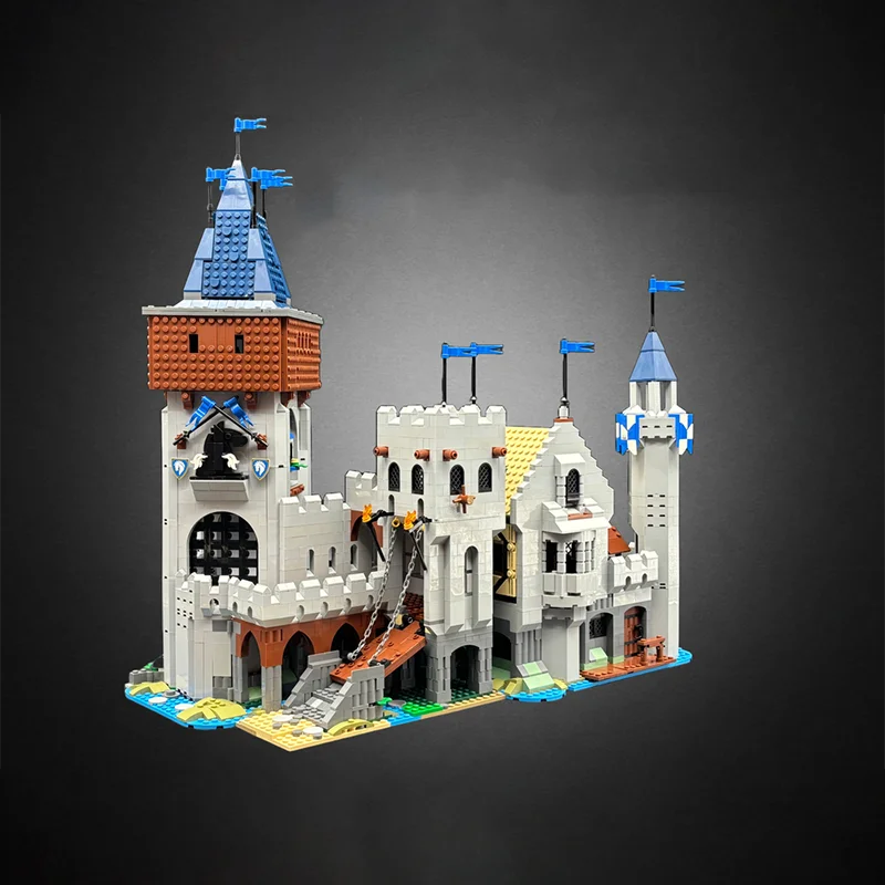 

4781PCS MOC medieval architecture Italian castle fortress model DIY assembly building block toys children's birthday gift