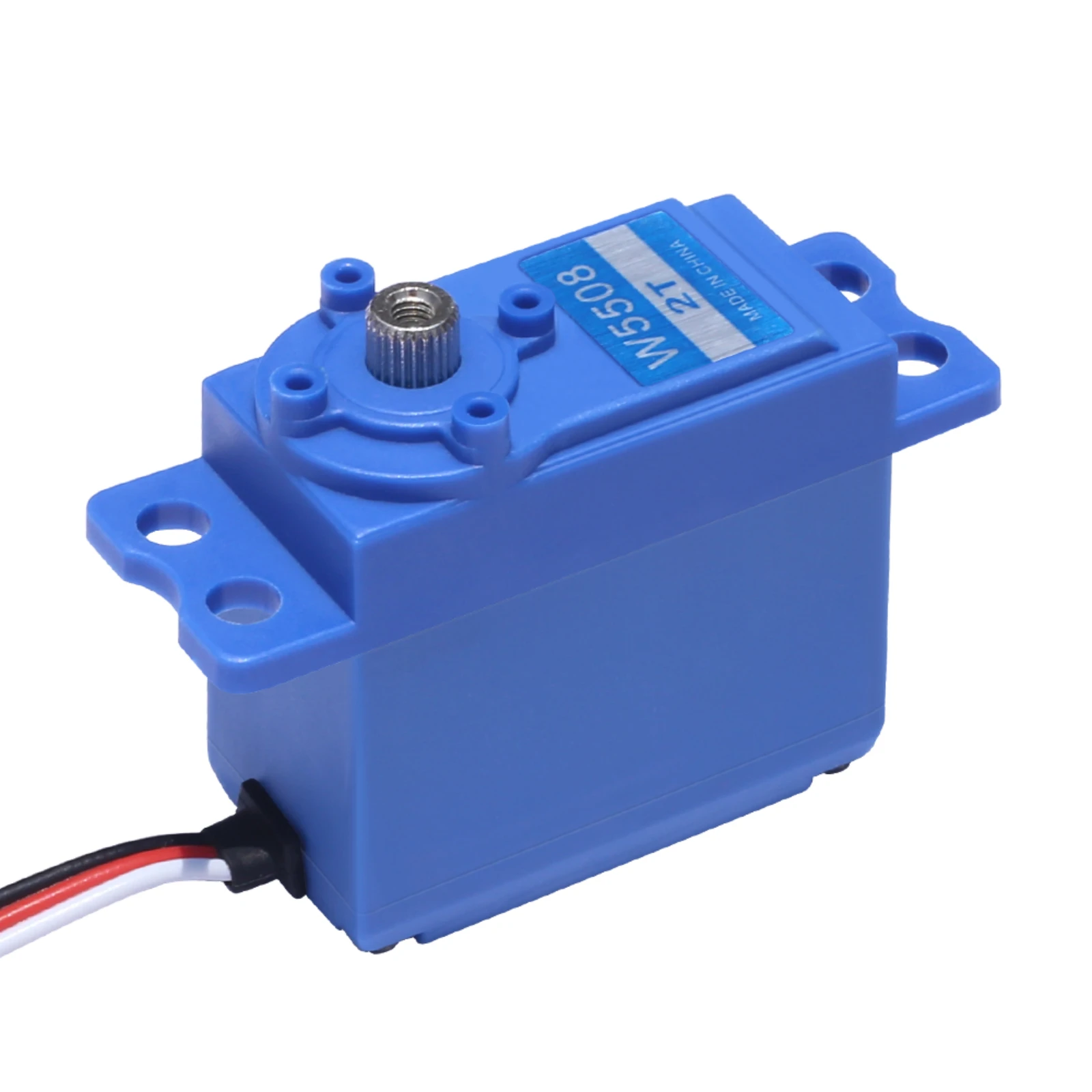 JX W5508-2T 8KG 0.4sec Verricello a vela ad alta velocità Servo digitale Metal Gear Sterzo standard da 360 gradi per barca da competizione Rc