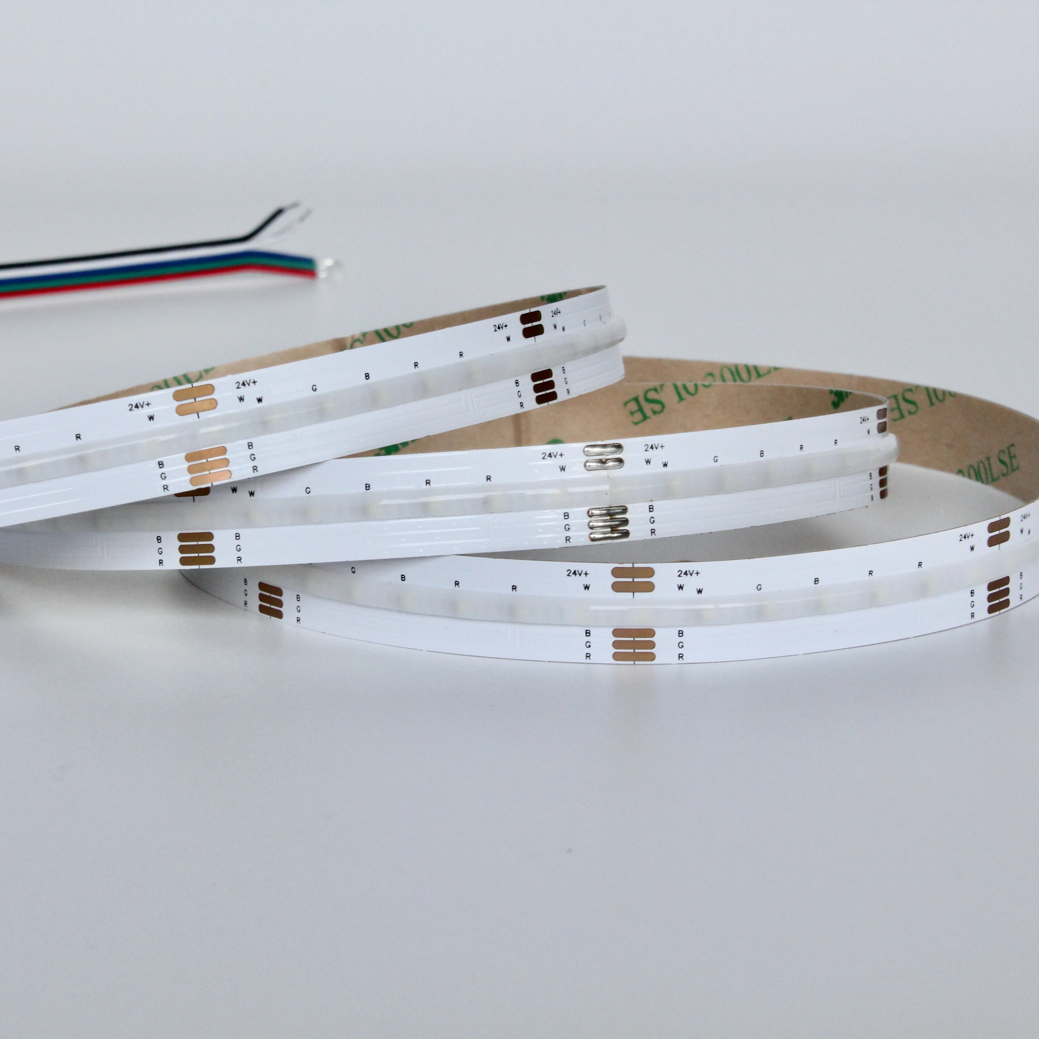 24V RGBW FCOB LED Flexible Strip Light, non-waterproof, 5Meter a roll / a lot, non-waterproof, IP20