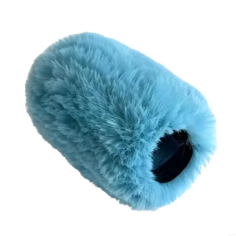 E1PF Soft Pile Wind Muff for 658 Model Mic Windscreen Stretch Opening for Recording