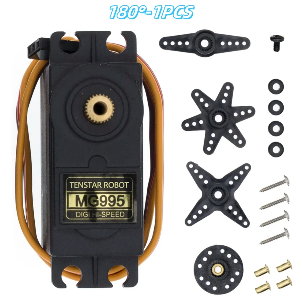 MG995 MG996 180 ° /360 °   Servo Metal Gear voor modelhelikopterboot voor doe-het-zelf mechanische arm MG996R MG995