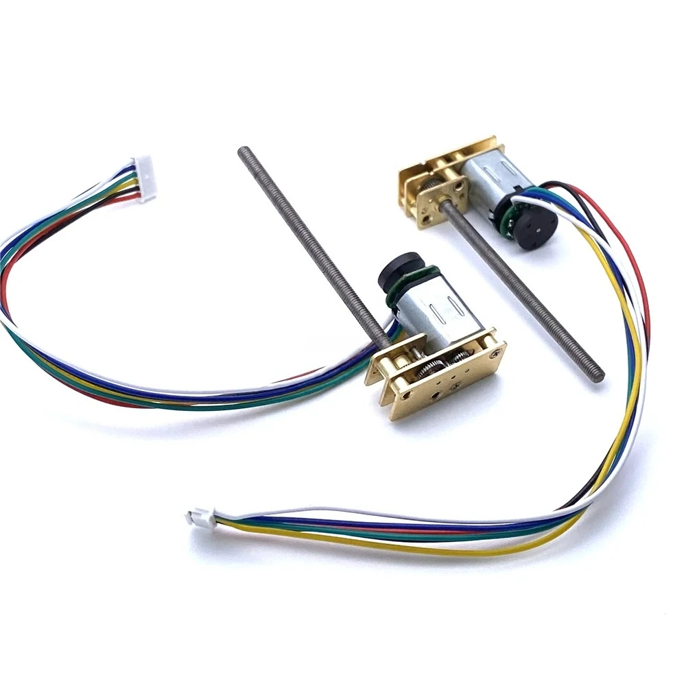GA12-N20 DC 3V 6V 12V Gear Motor M3 55MM Long Thread shaft Magnetic Encoder 30RPM~1000RPM DIY Motor