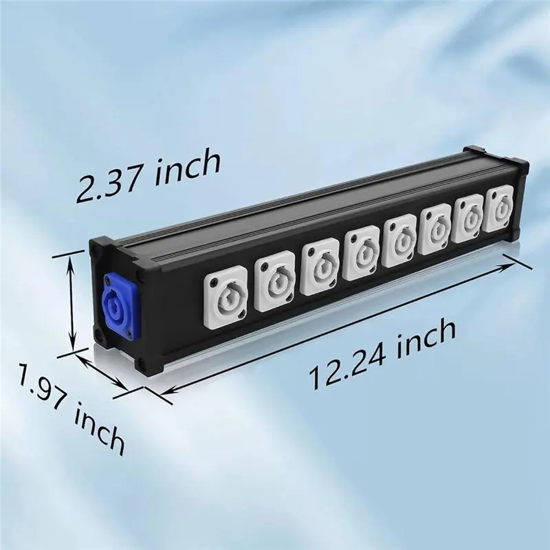 ALIM-Pro Audio لأضواء المسرح، شاشات LED، 16A 8 قنوات متعددة Powercon كابل الطاقة اندلاع للرؤوس المتحركة