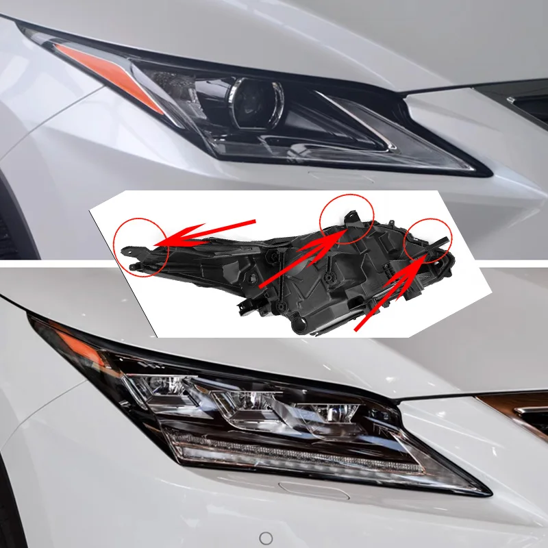 Für lexus rx300 rx200t rx350 rx450 2011-2015 Scheinwerfer reparatur satz halterung Scheinwerfers chutzring schwarze Kunststoff befestigungs klaue