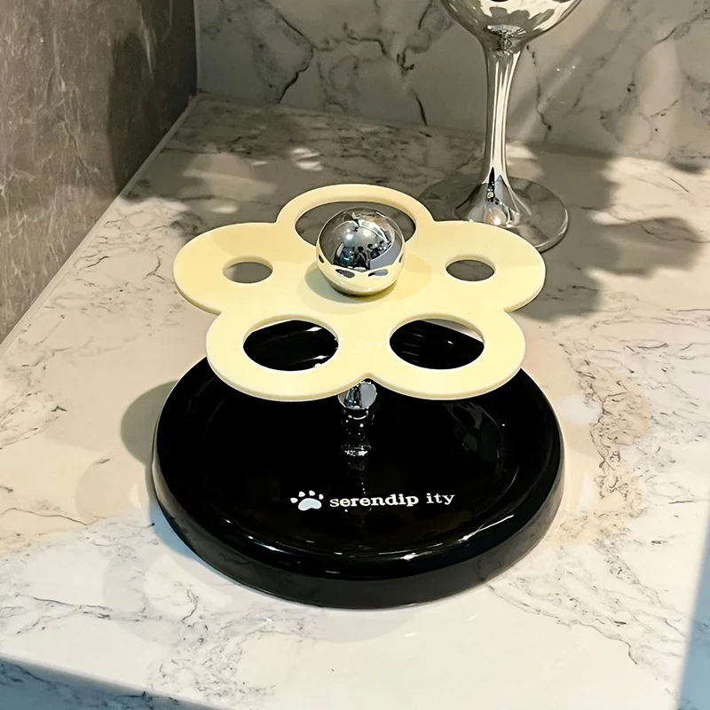 Creative Wer Ceramic Placement Manual Toothbrush Base Makeup Brush Storage Shelf Instagram Holder