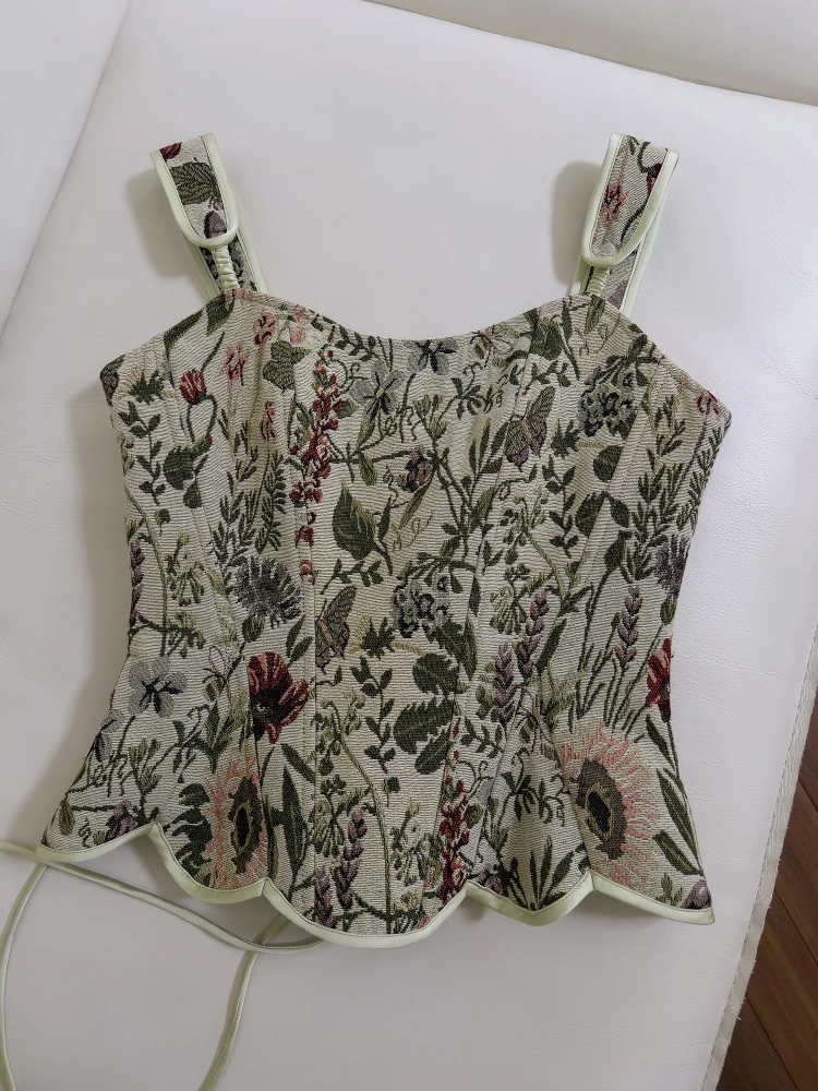 

Ele, новая китайская версия, небольшой жилет с поясом и завязкой на талии, роскошный легкий женский топ для свиданий, повседневный, с высокой талией, полиэстер...