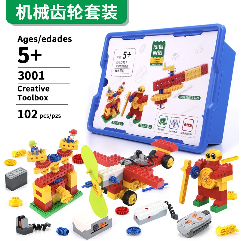Ensemble de blocs de construction Mechanical World 9656, peut assembler une Turbine éolienne, jouets d'expérimentation scientifique pour enfants pour cultiver la créativité