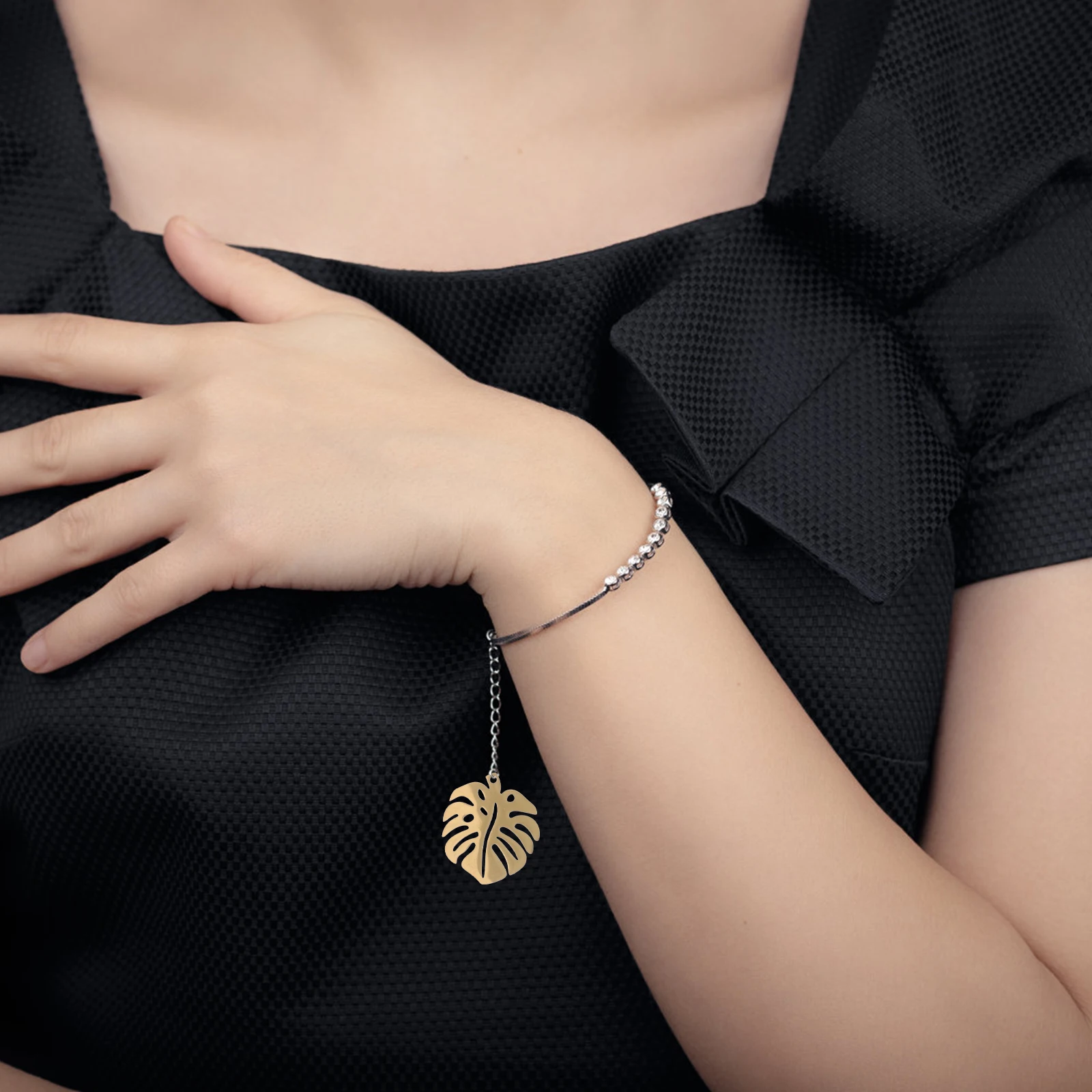 

5 шт., подвески в виде листьев монстеры, металлические подвески, сделай сам, изготовление ювелирных изделий, ожерелье, браслет, легкие аксессуары