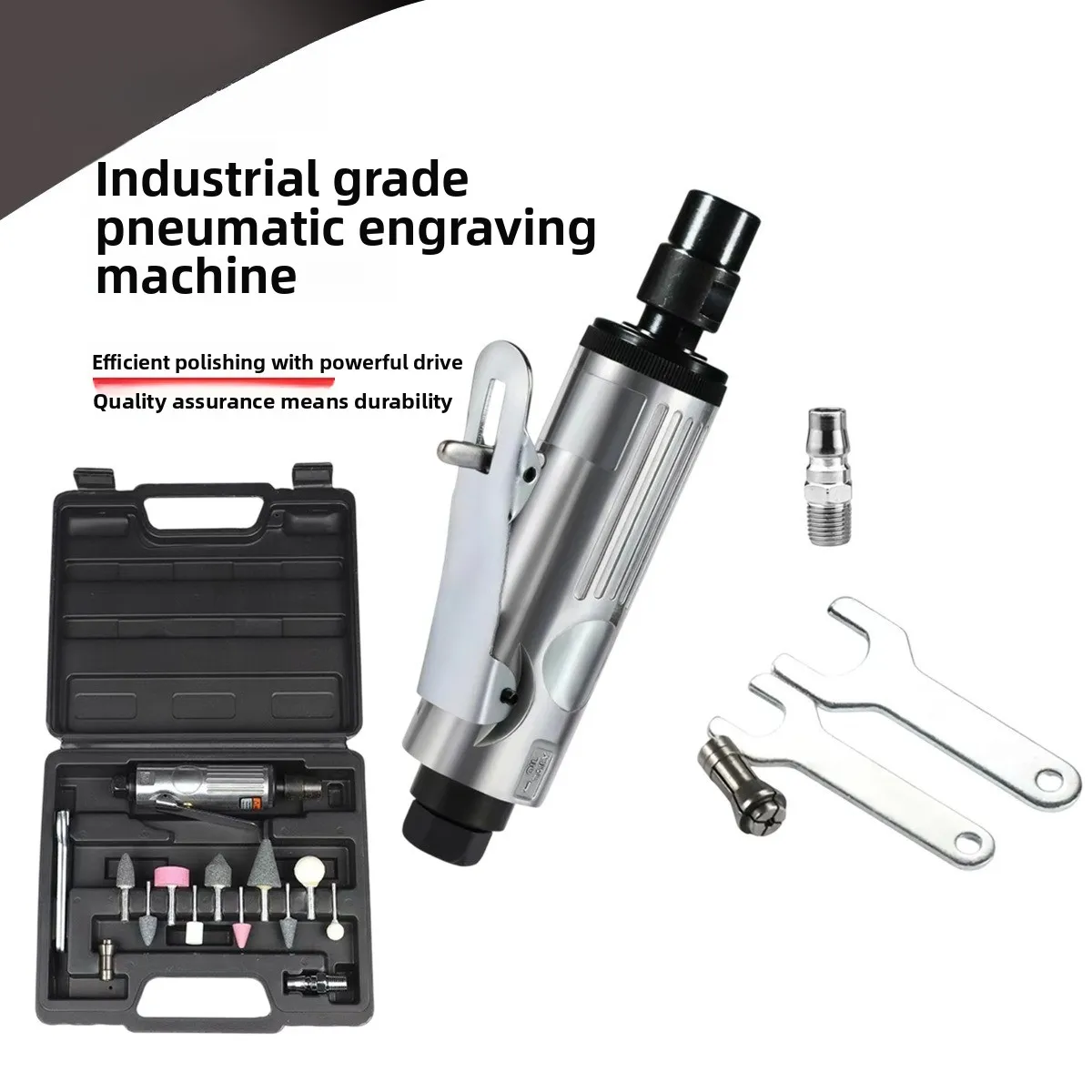Air Die Grinder Pneumatic Tool Mini Grinding Polishing Machine for Tire Repair Auto Workshop Rotary Carving Set Kit Portable