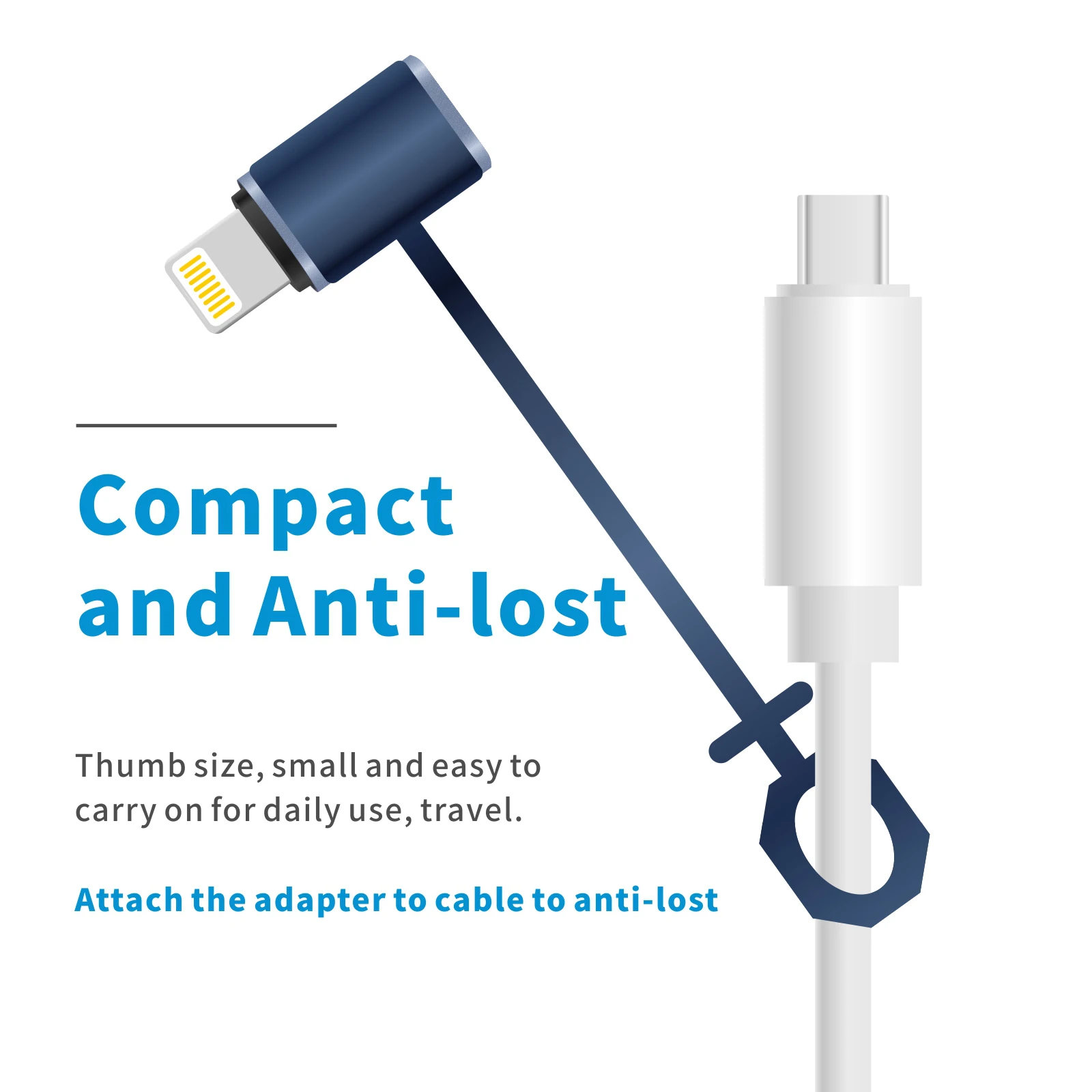 Type-C to iOS Male PD Charging Converter, 20W9V2A Compatible for USB-C Power Cord,iPhone  14 13 12 Pro Max Adaptor,iOS17 8 Pin