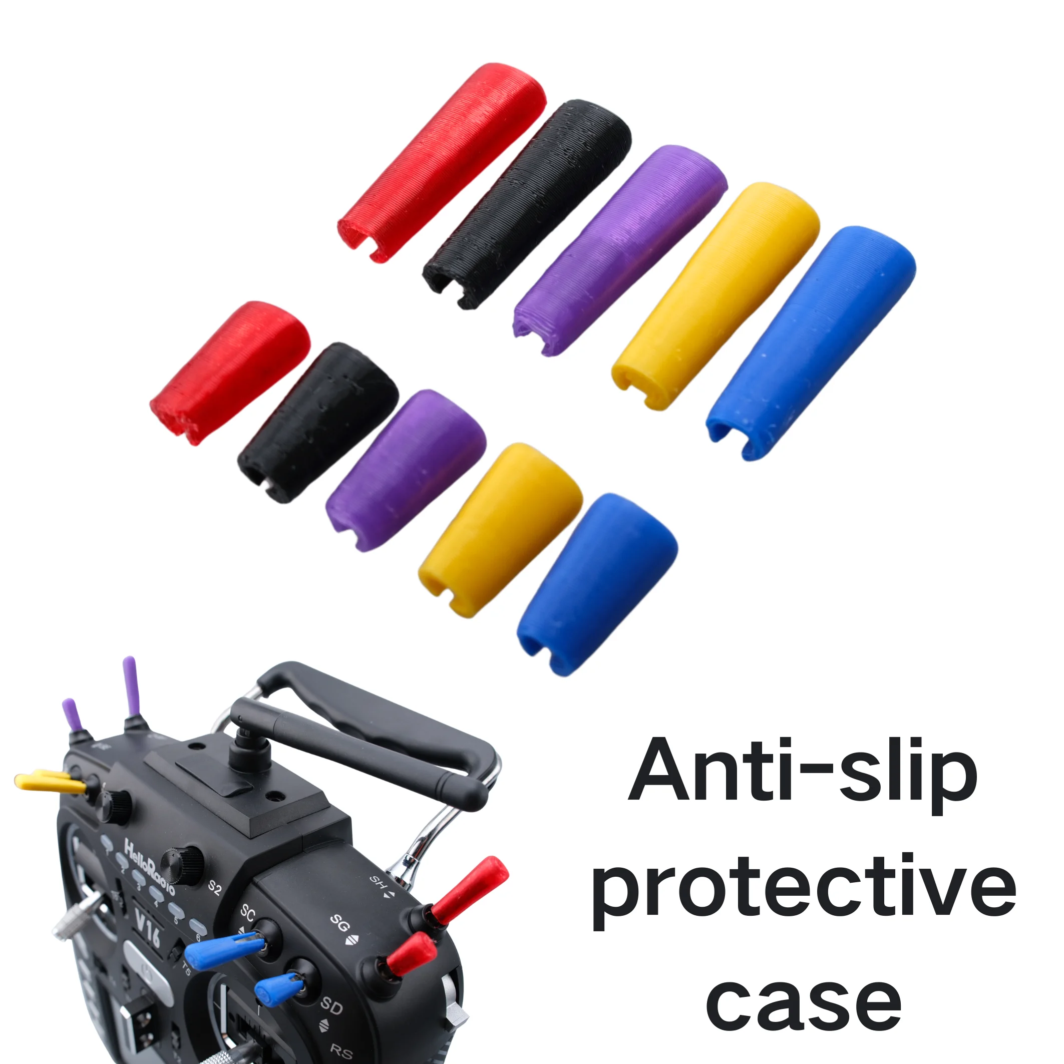 10 PCS RC Transmitter Switch Cap Covers Colorful Anti-Slipping Cap 3D Printed TPU For RadioMaster TX16S TX15 TX12 Helloradio V16