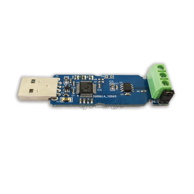 Adapter konwertera USB do CANBus ADM3053 TJA1051T/3 nieizolowana wersja magistrala CAN asystenta analizy i debugowania