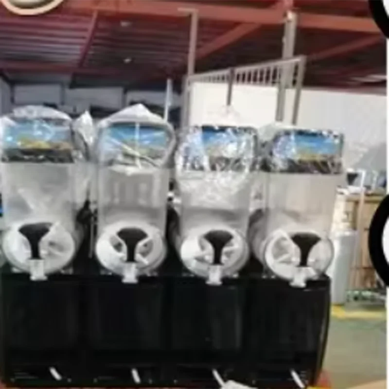 Commercial Four-Cylinder Stainless Steel Slush Machine Fully Automatic Juice & Smoothie Maker