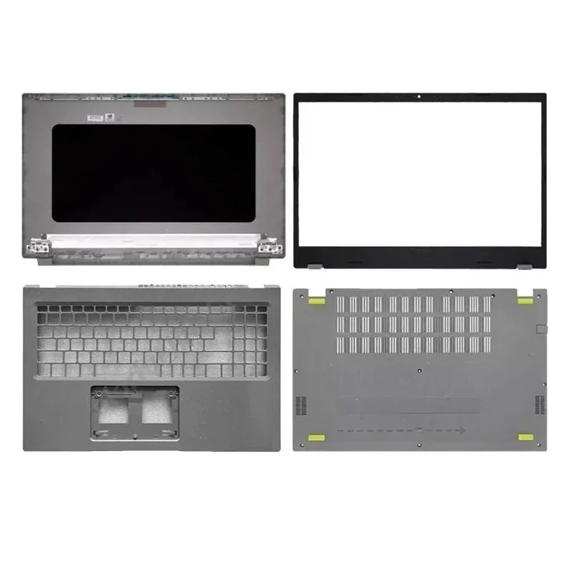 

New For Aspire AV15-51 AV15-52 AV15-53ZJ AV15-78SB Laptop LCD Back Cover Front Bezel Palmrest Bottom Case Hinge Gray