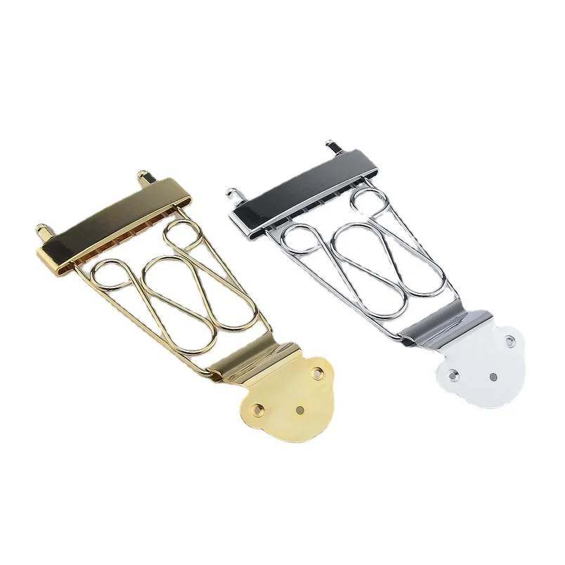 

1 Set Jazz Guitar Bridge Trapeze Tailpiece For Hollow Body Archtop Guitar Accessories Chrome/Gold With Screw MADE IN KOREA