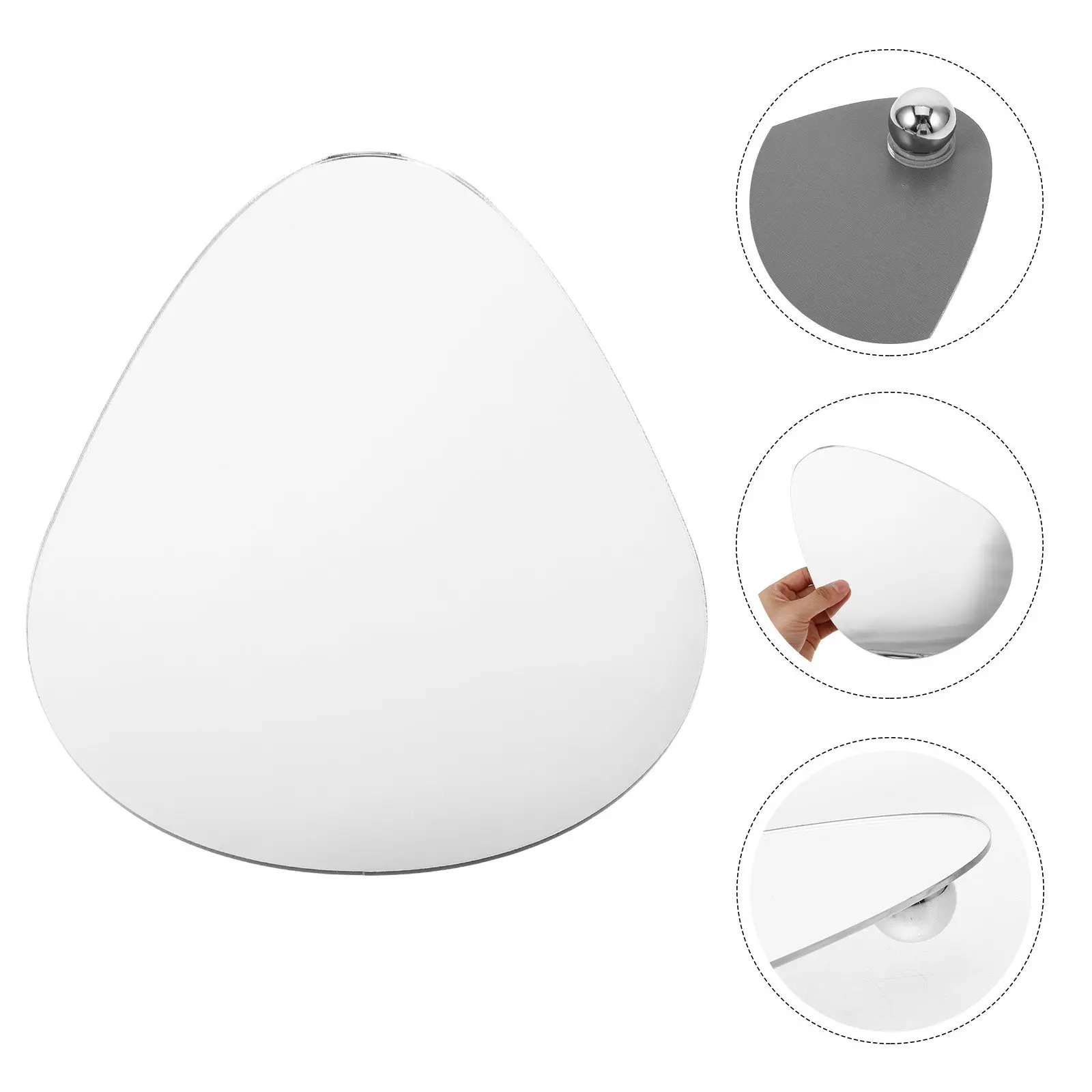 

Irregular Mirror Acrylic Jewelry Tray Unique Geometric Design for Earring Display Photo Props Reflective Display Sheet