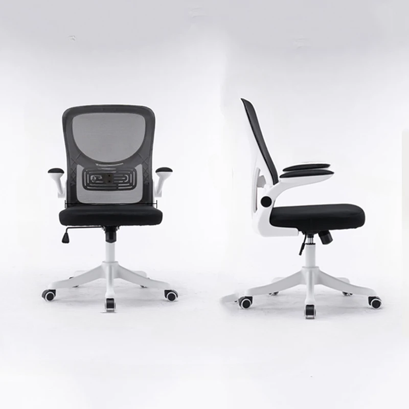 Home Writing Computer Chair School Study Learning Backrest Armchair Staff Front Desk Lift Office Chairs