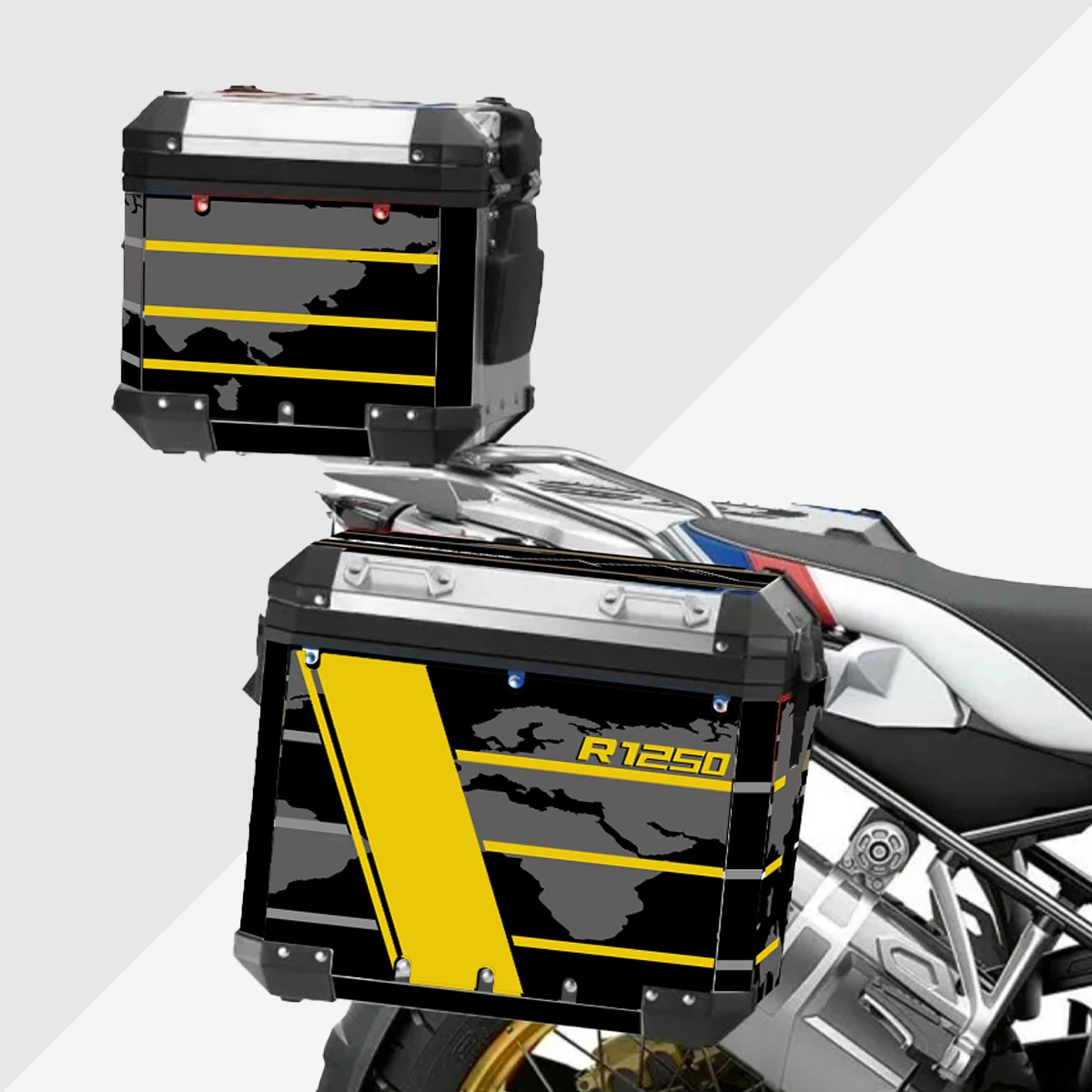 Caja de aluminio para motocicleta, pegatina para BMW Panniers 40 GS R1250GS R1200GS R1200 R1250 GS Adventure 2014-2023