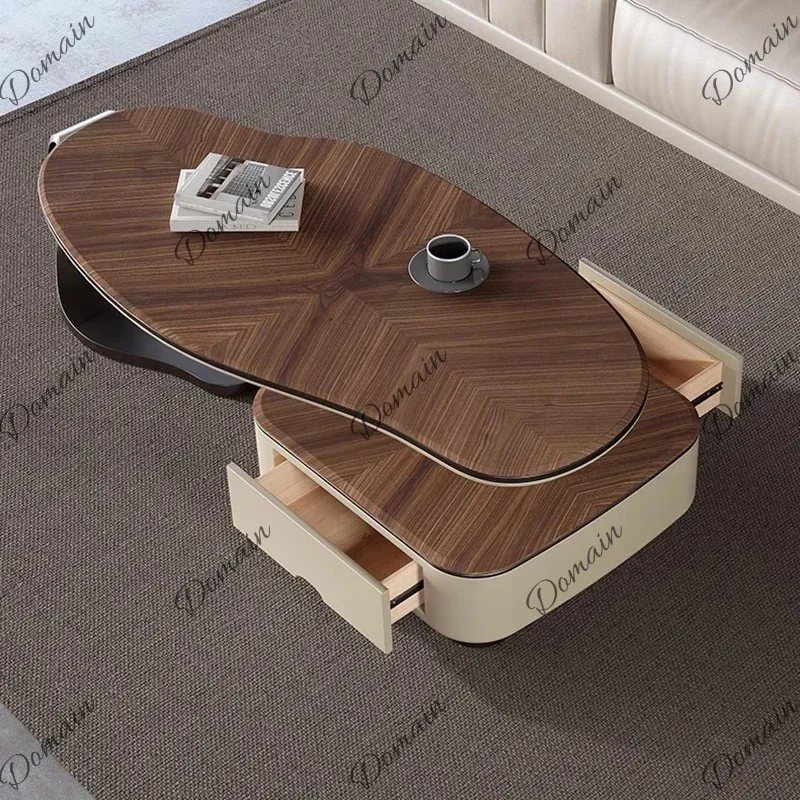 BXX Aesthetic Modern Luxury Coffee Tables Storage Italian Trendy Center Mesa Auxiliar Trendy Furniture Funky Unique Coffee Table