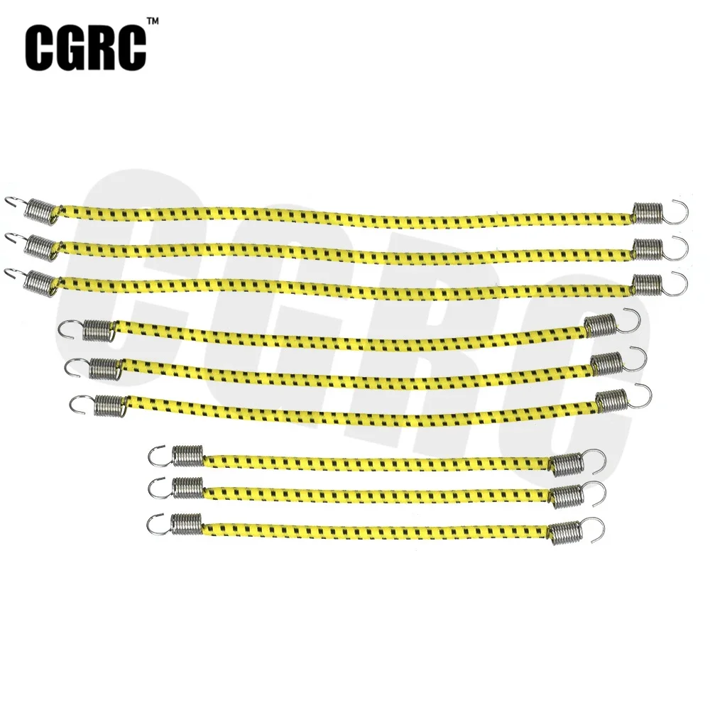 9pcs RC Car Roof Luggage Rack Nylon Elastic Rope For 1/10 RC Crawler Car TRX4 AXIAL SCX10 RC4WD D90 CC01 JIMNY VS4 TF2