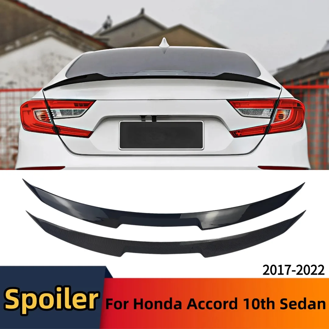

Rear Spoiler Wing Splitter Tuning Body Kit Accessories Trunk Lip Refit Airfoil For Accord Honda 10th Gen Sedan 4 Door 2017-2022