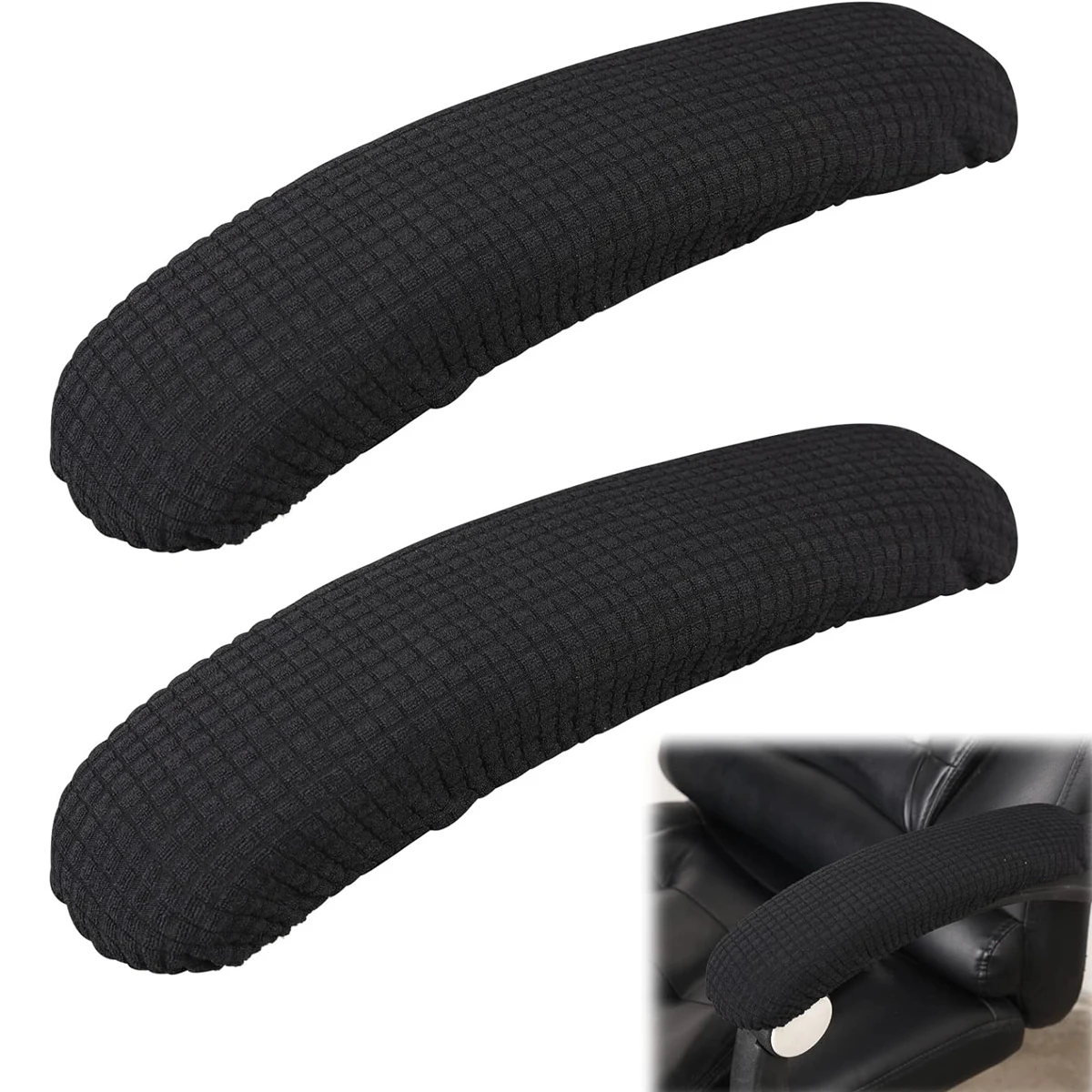 1 Pair Durable Beauty Office Chair Armrest Covers Removable Elastic Chair Armrest Covers Office Seat Hand Rest Protector