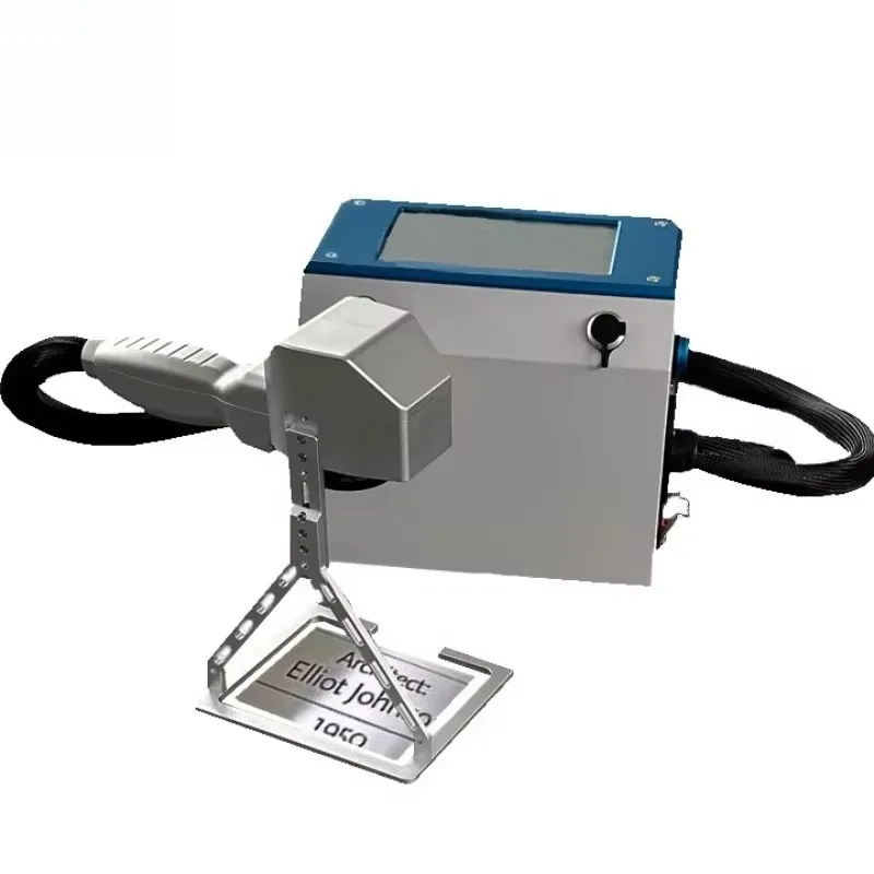 Portable Handheld Fiber Laser Marking Machine 20W 30W For Metal Plastic Nameplate Engraving And Coding Equipment 110V 220V