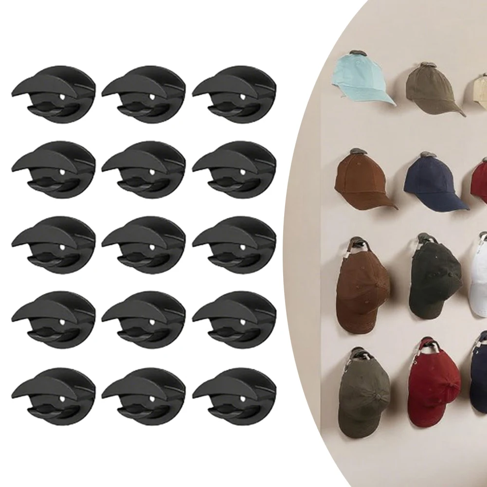 

15pcs/set Hat Hooks Traceless Installation Self-Adhesive Hat Hook For Organized Home Storage Accessories Multi-Purpose Hooks