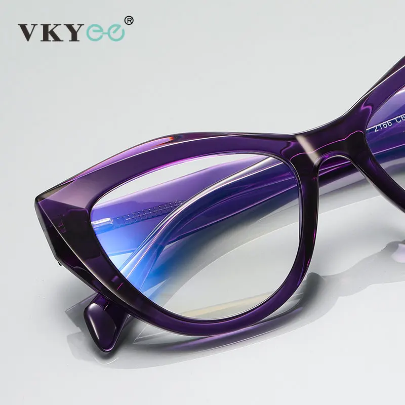 VKYEE Butterfly Frame Reading Eyewear Can Be Customized Prescription Glasses Fashion Design Anti Blue Light Myopia Glasses 2166