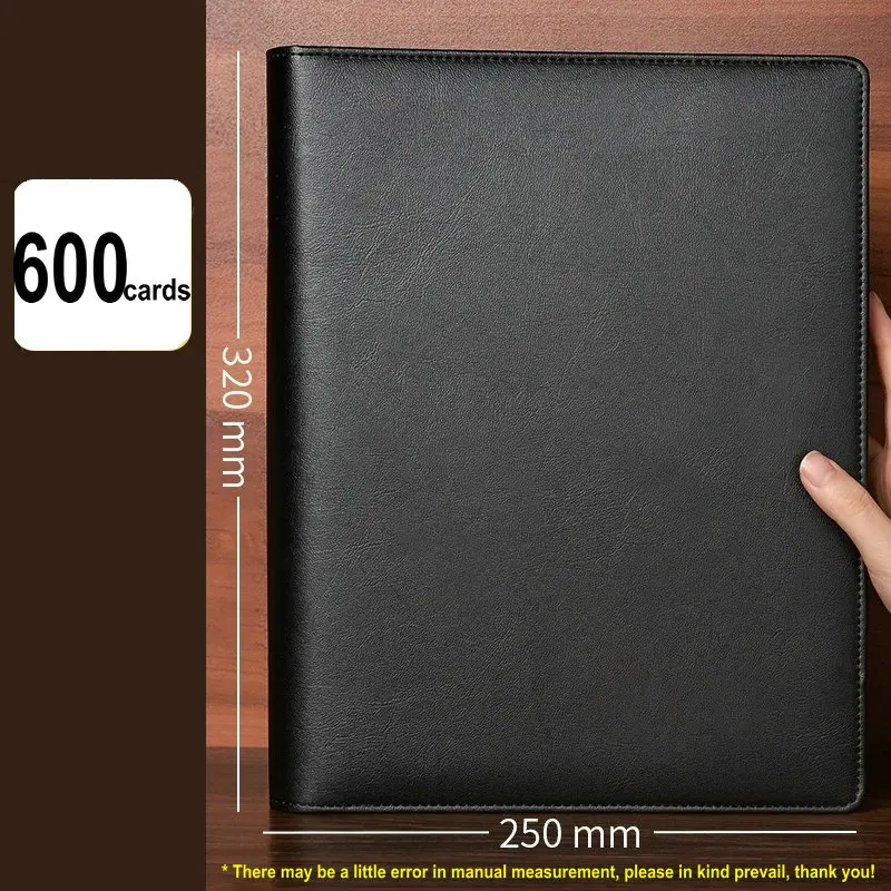 Large Capacity Business Card Binder 1000 Cards PU Leather Business Card  Book 360/600/150 Card Stock Binder A4 Card Holder - AliExpress 21