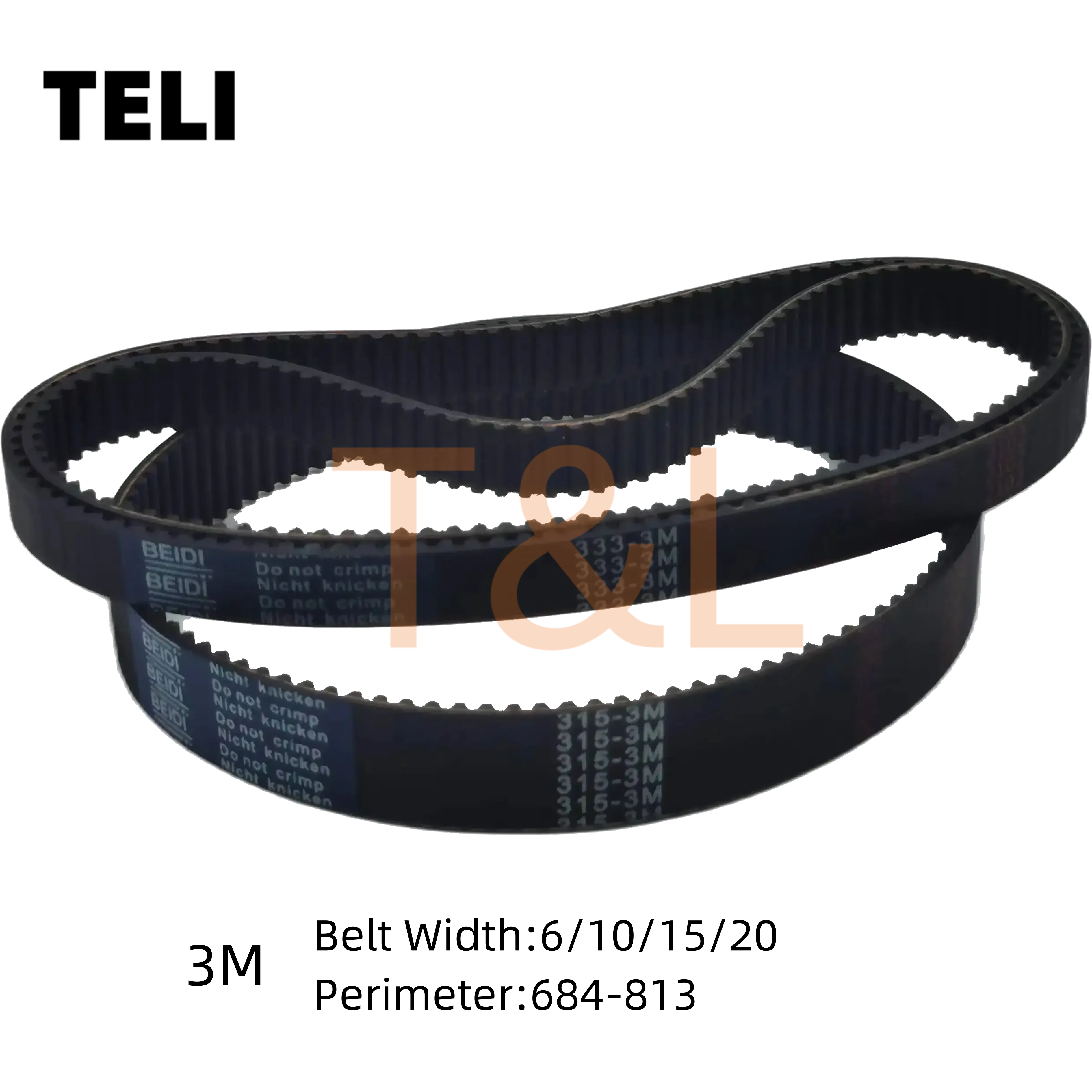 

Timing Belt HTD3M Width 6/10/15/20mm Perimeter 684-813mm