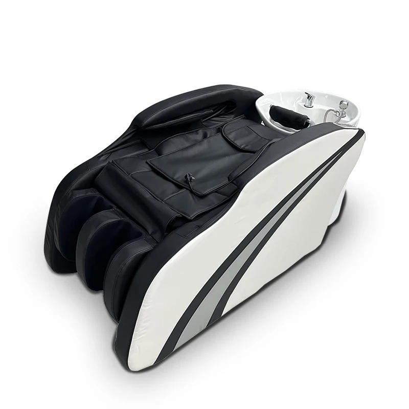 

Modern Multifunction Barbershop Electric Massage Washing Bed Lay Down Water Circulation Shampoo Chair