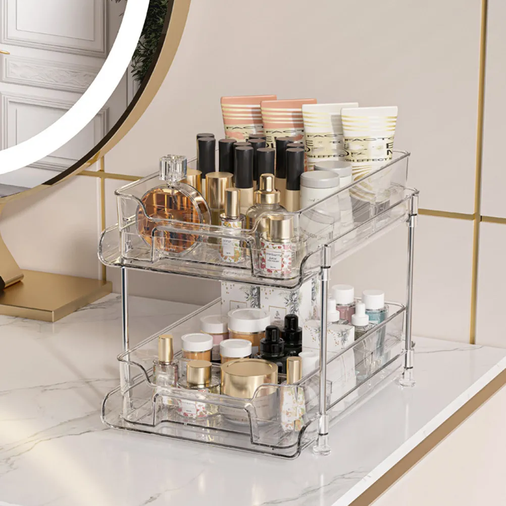 double-layer-under-sink-drawer-organizer-stainless-steel-pet-storage-box-pull-out-cosmetics-bathroom-storage