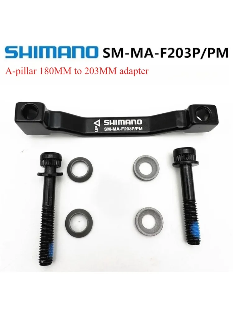 AliExpress Shimano SHIMANO Original Disc Brake Adapter PM A Pillar Disc Brake Bracket For 180mm 203mm Rotor RT86 RT81 RT56 F180P/P2 F203P/PM