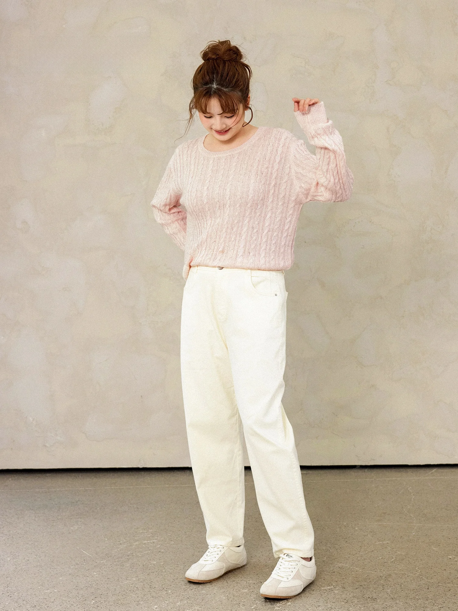 

Джинсы Plusmall Slim Fit с девятью зубцами, эластичные прямые брюки для маленьких ног, повседневные женские осенние брюки больших размеров