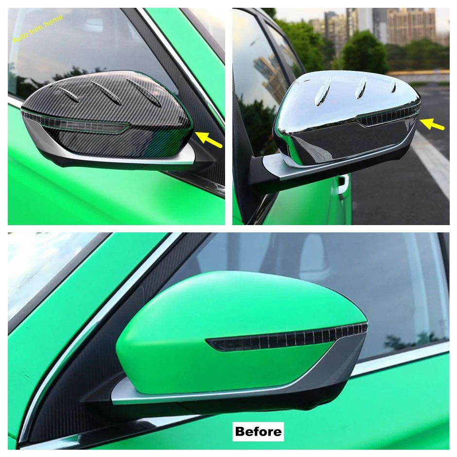 Door Side Wing Rearview Mirror Case Protector Shell Caps Cover Trim Fit For Geely Atlas Pro Azkarra 2021 2022 Car Accessories