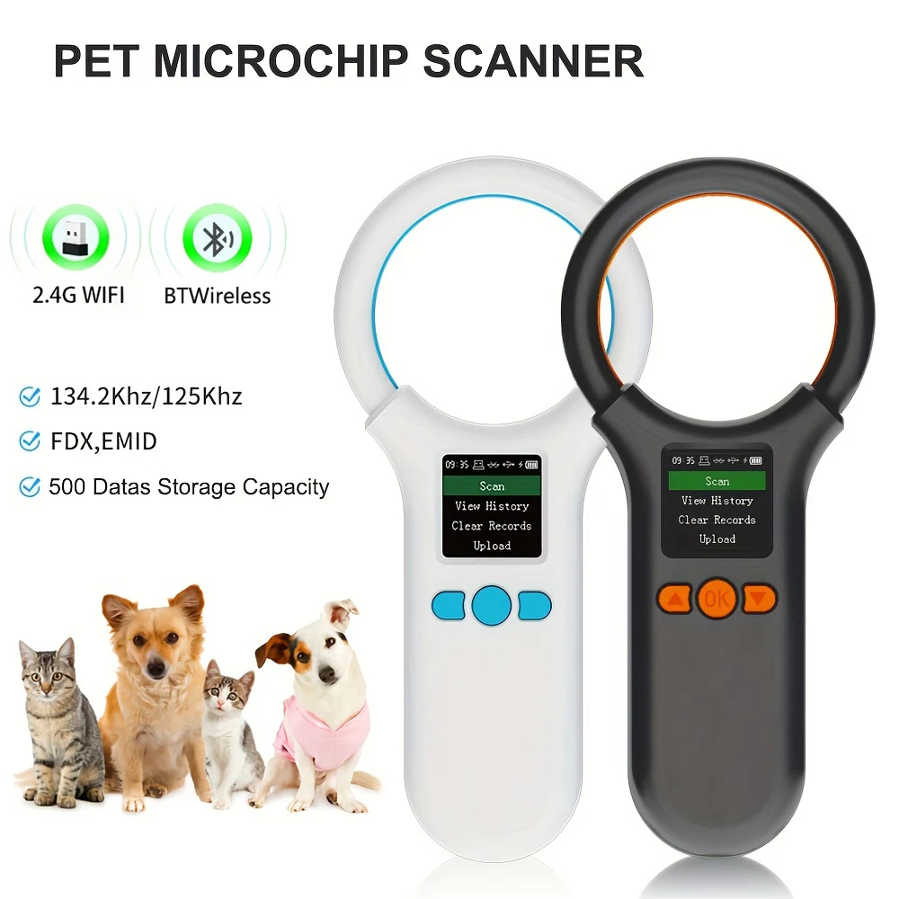 

USB/Bluetooth Animal Tag Reader RFID Reader Animal Microchip Scanner Pet Chip Reader Ear Tag Scanner for Dog Cat Cow Sheep