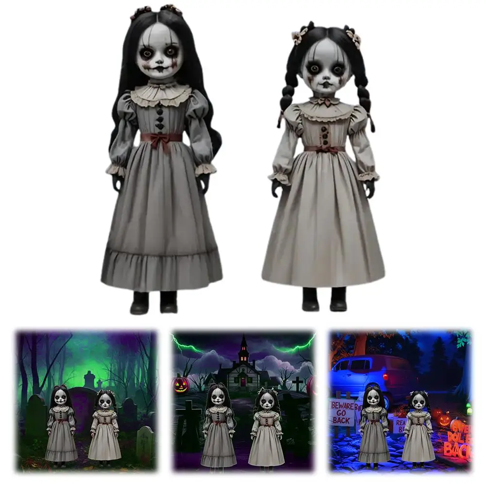 2 stücke Halloween Geist Puppe Boden Einfügen Dekoration Horror Stil Outdoor Hof Logo Dekoration Weibliche Geister Puppe Im Freien – Detail 9