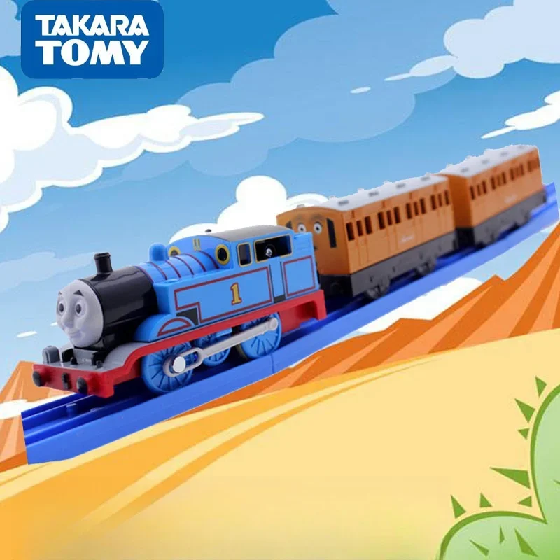 TAKARA TOMY 1:64 track toy model Thomas Train Annie and Clarabelle carriages, children's educational toys, gifts for friends.