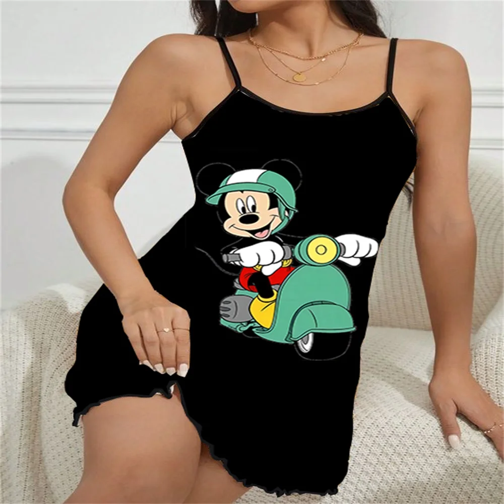 

Women's Nightie Ruffled Edge Sleepwear for Women and Sexy Night Dress Women Free Shipping Pajama Summer Woman 2024 Disney Erotic