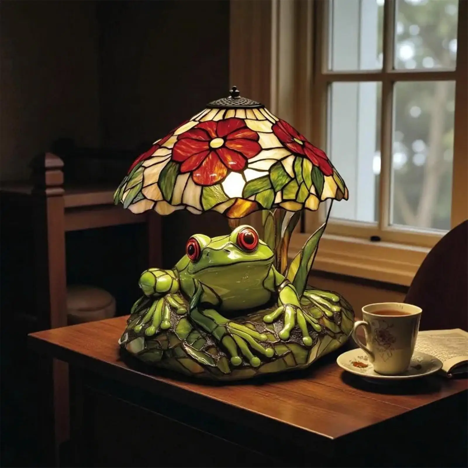 

Table Lamp Frog LED Reading Light Frog Table Lamp for Nightstand Kitchen Dining Room Office Desk Counter Nursery Home Bedroom