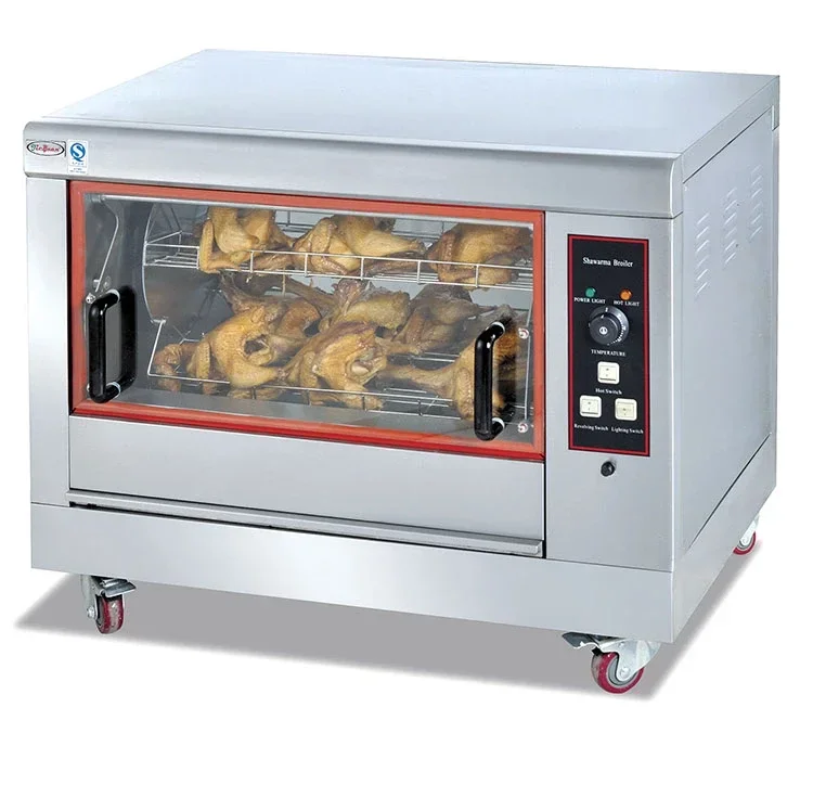 Heavy Duty Commercial Gas Stainless Steel Chicken Rotisserie