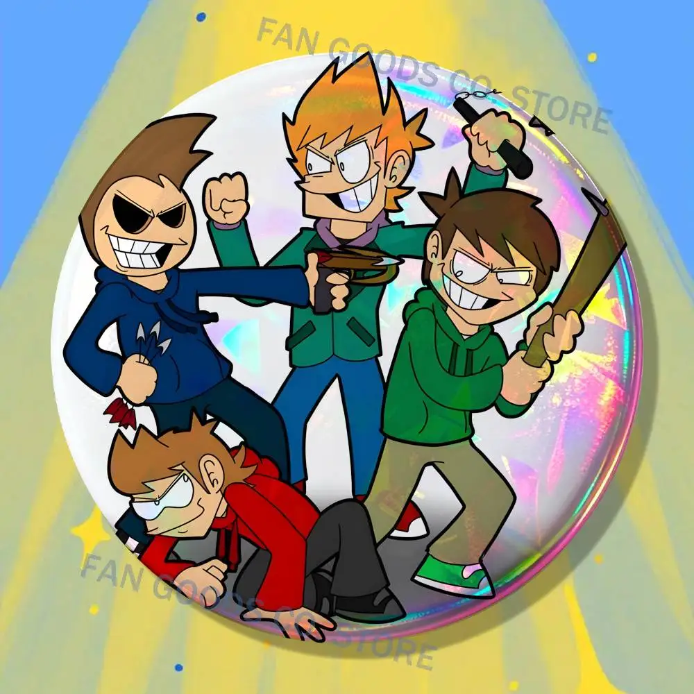 E-Eddsworld T-Tord Edd Brooches for Backpack Accessories 25mm,32mm