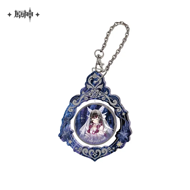 Genshin Impact Cosplay Skirk Tartaglia Columbina Wanderer The Gathering in Joy Series Rotating Ornament Christmas Gifts