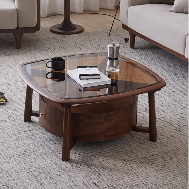 

Luxury Modern Coffee Tables Brown Classy Design Hotel Living Room Tea Table Storage Mid Century Tavolino Da Salotto Furniture