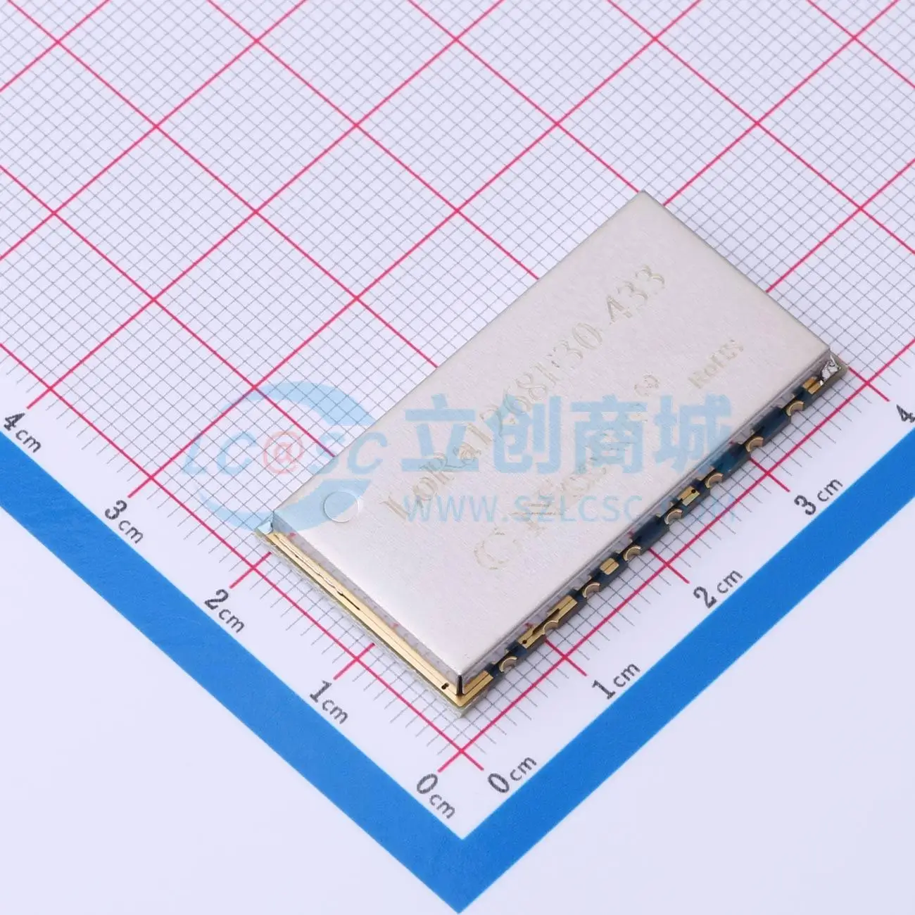 2-個-lora1268f30-433-smd-38x20mm-32dbm-spi-lora-ワイヤレス-rf-トランシーバー-モジュール